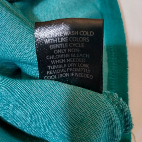 Vintage La Serren Swim Cover Up House Dress Women Small Jade Green Zip Flower - Picture 5 of 7